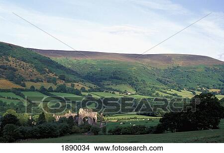 Llanthony Priory View Large Photo Image Picture - Llanthony Priory. Fotosearch