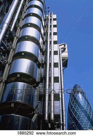 Stock Image - Lloyds Building At Dusk. Fotosearch