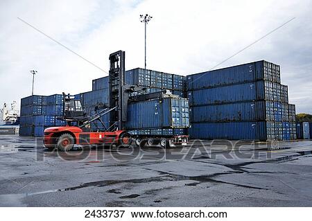 Loader and freight at Bickerdike Pier in Old Montreal; Montreal, Quebec, Canada View Large Photo Image Stock Photo - Loader and freight at Bickerdike Pier in Old Montreal; Montreal, Quebec, Canada. Fotosearch
