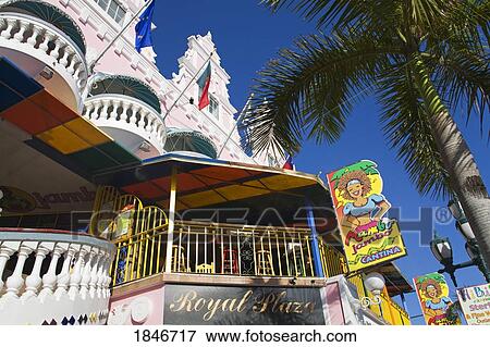 Local Achitecture; Royal Plaza Mall, Oranjestad, Aruba Island, Kingdom Of The Netherlands. View Large Photo Image Stock Photo - Local Achitecture; Royal Plaza Mall, Oranjestad, Aruba Island, Kingdom Of The Netherlands.. Fotosearch