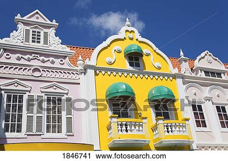 Local Architecture; Holland Aruba Mall, Oranjestad, Island Of Aruba, Aruba, Kingdom Of The Netherlands View Large Photo Image Stock Image - Local Architecture; Holland Aruba Mall, Oranjestad, Island Of Aruba, Aruba, Kingdom Of The Netherlands. Fotosearch