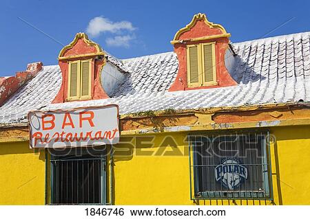 Local Bar; Oranjestad, Island Of Aruba, Aruba, Kingdom Of The Netherlands View Large Photo Image Stock Photograph - Local Bar; Oranjestad, Island Of Aruba, Aruba, Kingdom Of The Netherlands. Fotosearch
