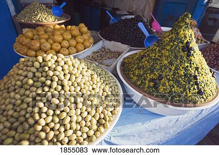 Stock Image - Local Food In Essaoira, Morocco. Fotosearch