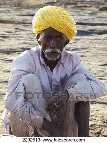 Local man near Bijaipur Rajasthan India View Large Photo Image Stock Image - Local man near Bijaipur Rajasthan India. Fotosearch