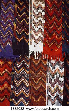 Local Patterned Fabric For Sale In Chichicastenango View Large Photo Image Stock Image - Local Patterned Fabric For Sale In Chichicastenango. Fotosearch