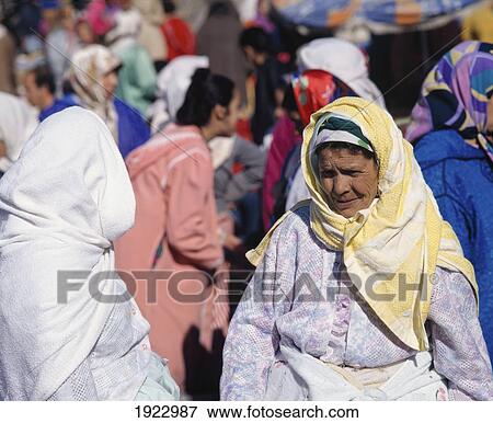 Stock Photo - Local Shoppers In Main Market.. Fotosearch