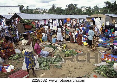 Local Street Market; Nigeria View Large Photo Image Stock Image - Local Street Market; Nigeria. Fotosearch