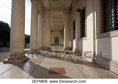 Loggia Of The Palazzo Chiericati By Architect Andrea Palladio, Vicenza, Italy View Large Photo Image Stock Photo - Loggia Of The Palazzo Chiericati By Architect Andrea Palladio, Vicenza, Italy. Fotosearch