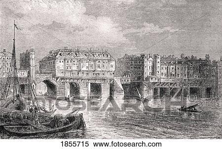 London Bridge In The Sixteenth Century From The National And Domestic History Of England By William Aubrey Published London Circa 1890 View Large Photo Image Stock Photography - London Bridge In The Sixteenth Century From The National And Domestic History Of England By William Aubrey Published London Circa 1890. Fotosearch