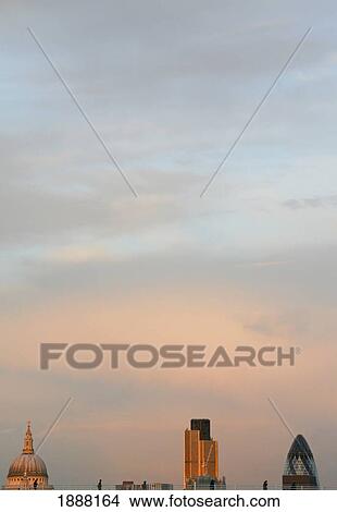 Picture - London Skyline And Sky At Dusk. Fotosearch