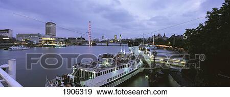 Stock Photo - London Skyline As Seen From Waterloo Bridge, England, Uk. Fotosearch