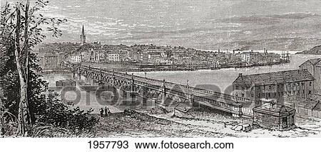 Stock Image - Londonderry, Northern Ireland In The Late 19Th Century. From Our Own Country Published 1898.. Fotosearch