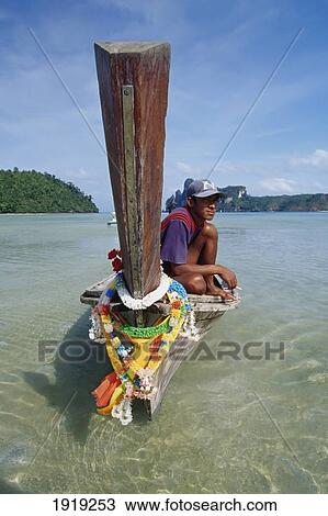 Long-Boat And Boatman View Large Photo Image Stock Image - Long-Boat And Boatman. Fotosearch