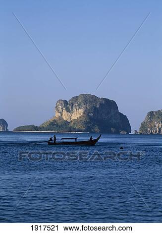 Long Tail Boat á View Large Photo Image Stock Image - Long Tail Boat á. Fotosearch