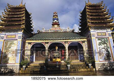 Long Tuyen Pagoda, Low Angle View View Large Photo Image Stock Photography - Long Tuyen Pagoda, Low Angle View. Fotosearch