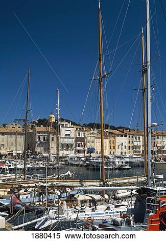 Looking Across Harbor To Waterfront Of St Tropez; St. Tropez, France View Large Photo Image Stock Photography - Looking Across Harbor To Waterfront Of St Tropez; St. Tropez, France. Fotosearch
