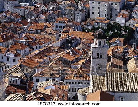 Looking Across The Franciscan Monastery And The Rooftops Of Dubrovnik View Large Photo Image Stock Photo - Looking Across The Franciscan Monastery And The Rooftops Of Dubrovnik. Fotosearch