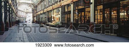 Stock Photo - Looking Along Leadenhall Market. Fotosearch