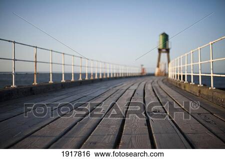 Looking Along Pier View Large Photo Image Stock Photograph - Looking Along Pier. Fotosearch