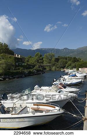 Stock Photo - Looking inland from Marine de Pietracorbara along the east coast of the Cap Corse district. Corsica. France. Fotosearch