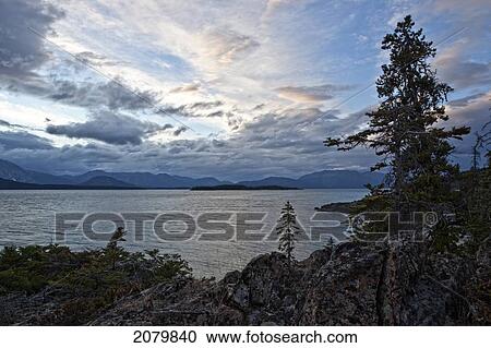 Looking North On Atlin Lake In Atlin Provincial Park, British Columbia. View Large Photo Image Stock Image - Looking North On Atlin Lake In Atlin Provincial Park, British Columbia.. Fotosearch