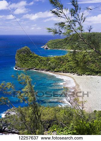 Looking out across the coastline of the main island of Vavau Island; Tonga View Large Photo Image Stock Photo - Looking out across the coastline of the main island of Vavau Island; Tonga. Fotosearch