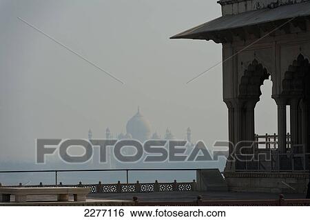 Looking over the Agra Fort to the Taj Mahal; Agra, India View Large Photo Image Stock Photograph - Looking over the Agra Fort to the Taj Mahal; Agra, India. Fotosearch