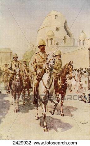 Lord Kitchener entering Omdurman, Khartoum, Sudan, after the battle, 1898. After a painting by Charles M. Sheldon. Field Marshal Horatio Herbert Kitchener, 1st Earl Kitchener, 1850 View Large Photo Image Stock Image - Lord Kitchener entering Omdurman, Khartoum, Sudan, after the battle, 1898. After a painting by Charles M. Sheldon. Field Marshal Horatio Herbert Kitchener, 1st Earl Kitchener, 1850. Fotosearch