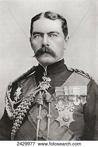 Stock Photo - Lord Kitchener in 1896, when, as Brigadier-General Sir H. H. Kitchener, he held the position of Sirdar of the Egyptian Army. Field Marshal Horatio Herbert Kitchener, 1st Earl Kitchener, 1850. Fotosearch