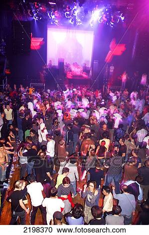 Stock Image - Los Angeles, California, Usa. Crowd At Club Avalon, Hollywood.. Fotosearch