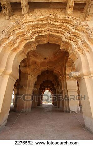 Stock Image - Lotus Mahal; Hampi, Karnataka, India. Fotosearch