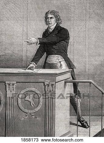 Louis Antonie Leon Saint-Just, 1767-1794. French Politician. From Histoire De La Revolution Francaise By Louis Blanc. View Large Photo Image Stock Image - Louis Antonie Leon Saint-Just, 1767-1794. French Politician. From Histoire De La Revolution Francaise By Louis Blanc.. Fotosearch