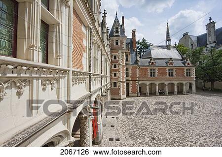 Stock Photograph - Louis Xii Wing Of The Chateau De Blois, Blois, France. Fotosearch
