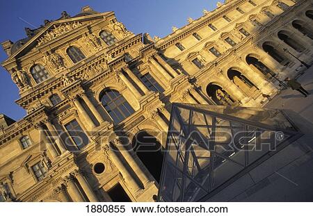 Louvre Courtyard View Large Photo Image Stock Photography - Louvre Courtyard. Fotosearch