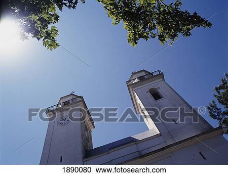 Stock Image - Low Angle Shot Of Basilica Del SanctÃƒÆ’Ã‚Â­simo Sacramento.. Fotosearch