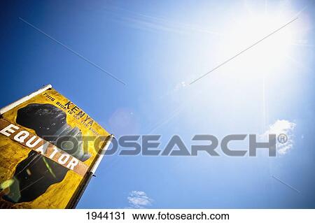 Low Angle View Of A Sign On The Equator; Kenya Africa View Large Photo Image Stock Image - Low Angle View Of A Sign On The Equator; Kenya Africa. Fotosearch