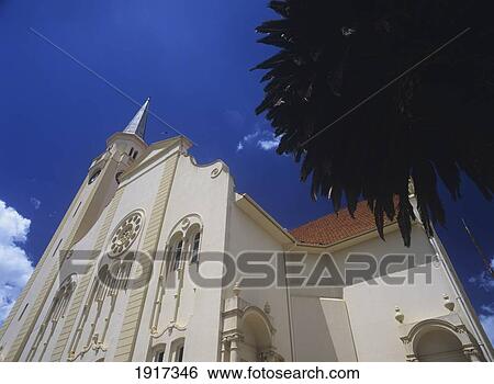 Low Angle View Of Colonial Church View Large Photo Image Stock Photograph - Low Angle View Of Colonial Church. Fotosearch