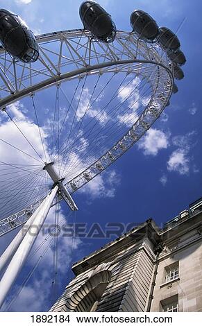 Low Angle View Of London Eye View Large Photo Image Picture - Low Angle View Of London Eye. Fotosearch