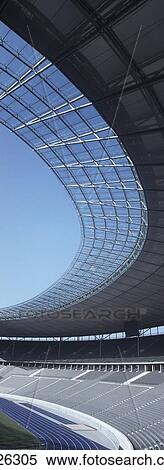 Low Angle View Of Olympic Stadium; Berlin, Germany View Large Photo Image Stock Photography - Low Angle View Of Olympic Stadium; Berlin, Germany. Fotosearch