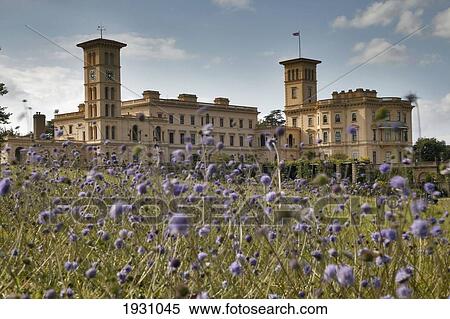 Stock Photography - Low angle view of Osborne House, Queen Victoria's summer residence. Isle of Wight, UK, Isle of Wight, UK.. Fotosearch