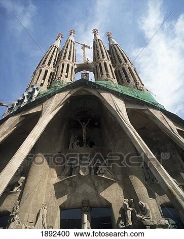 Low Angle View Of Sagrada Familia Church View Large Photo Image Stock Image - Low Angle View Of Sagrada Familia Church. Fotosearch