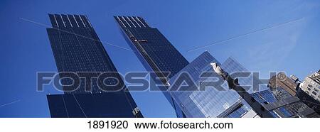 Stock Image - Low Angle View Of Skyscrapers. Fotosearch