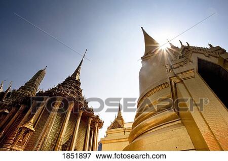 Low Angle View Of The Grand Palace In Bangkok; Bangkok, Thailand View Large Photo Image Stock Photo - Low Angle View Of The Grand Palace In Bangkok; Bangkok, Thailand. Fotosearch