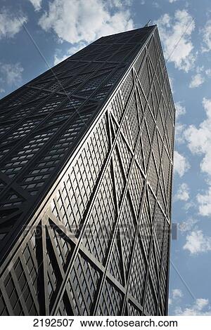 Low Angle View Of The John Hancock Centre; Chicago Illinois United States Of America View Large Photo Image Stock Photo - Low Angle View Of The John Hancock Centre; Chicago Illinois United States Of America. Fotosearch