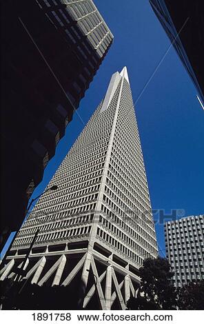 Stock Photo - Low Angle View Of Transamerica Building. Fotosearch