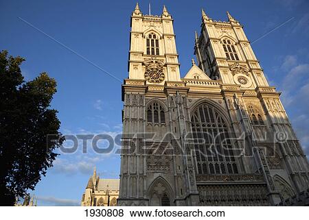 Stock Photo - Low Angle View Of Westminster Abbey; London, England. Fotosearch