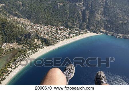 Low Section Of A Paraglider From Mt Babadag (1950 Meters) To Oludeniz At The Turquoise Coast, Southern Turkey View Large Photo Image Stock Image - Low Section Of A Paraglider From Mt Babadag (1950 Meters) To Oludeniz At The Turquoise Coast, Southern Turkey. Fotosearch