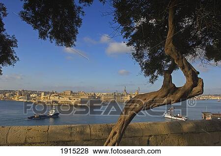 Stock Photo - Lower Barracca Gardens In Valletta. Fotosearch