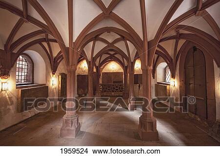 Picture - Lower Portion Of The St. Kilian's Chapel, Wertheim Am Main, Baden-Wurttemberg, Germany. Fotosearch