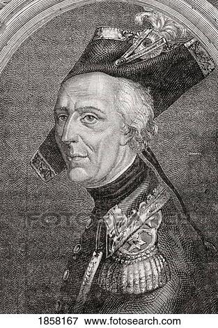 Stock Photo - Luc SimÃƒÆ’Ã‚Â©on Auguste Dagobert, Marquis De Fontenille, 1736-1794. French General. Engraved By Pannemaker After Rambert. From Histoire De La Revolution Francaise By Louis Blanc. Fotosearch